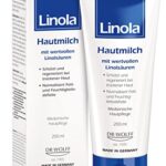 Linola Hautmilch, 1 x 200 ml - Körperlotion bei allen Formen trockener, beanspruchter sowie zu Neurodermitis neigender Haut  